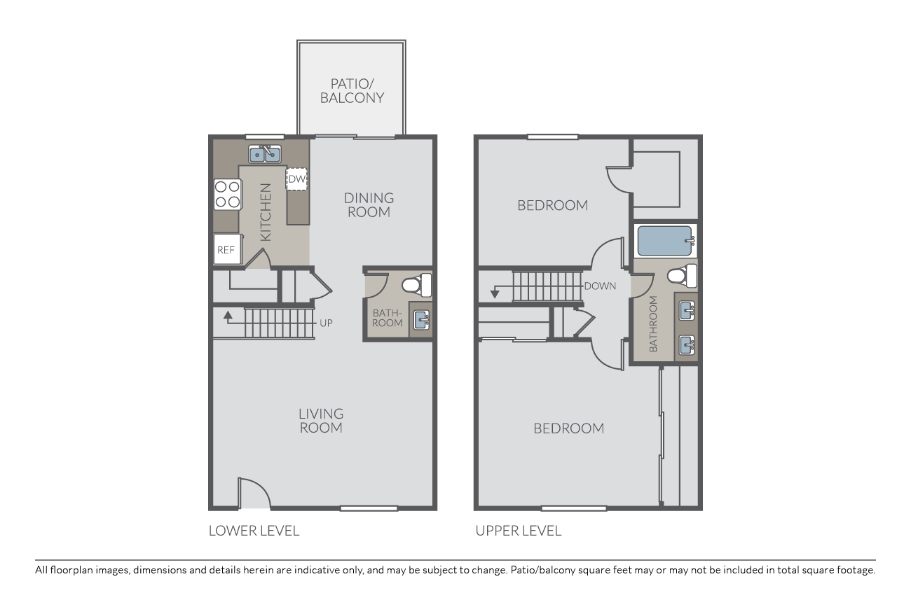 Plan 2B Townhome floor plan