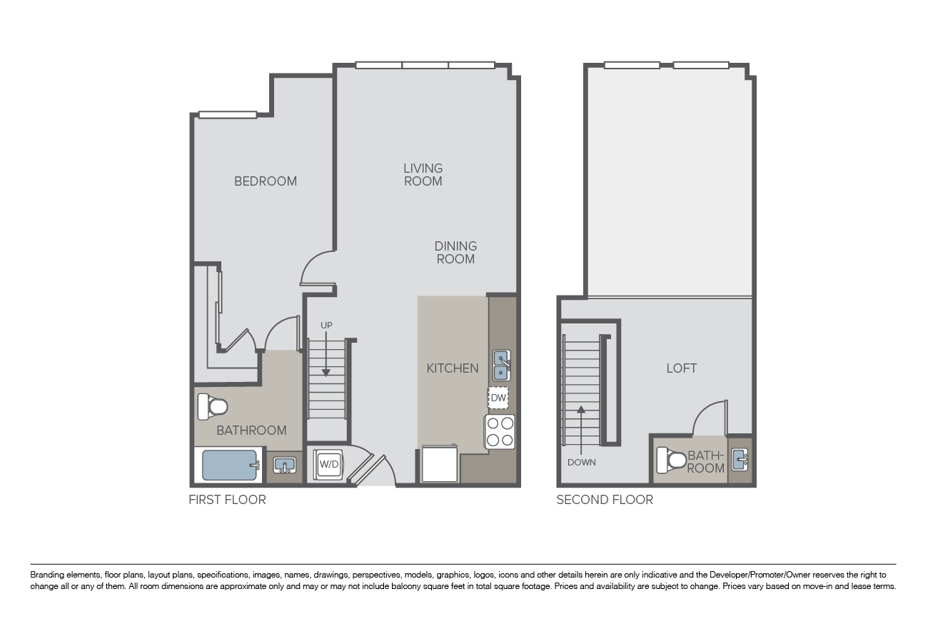 San Bernadino Loft floor plan