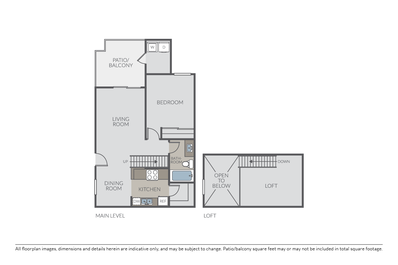 Plan 1C Loft floor plan
