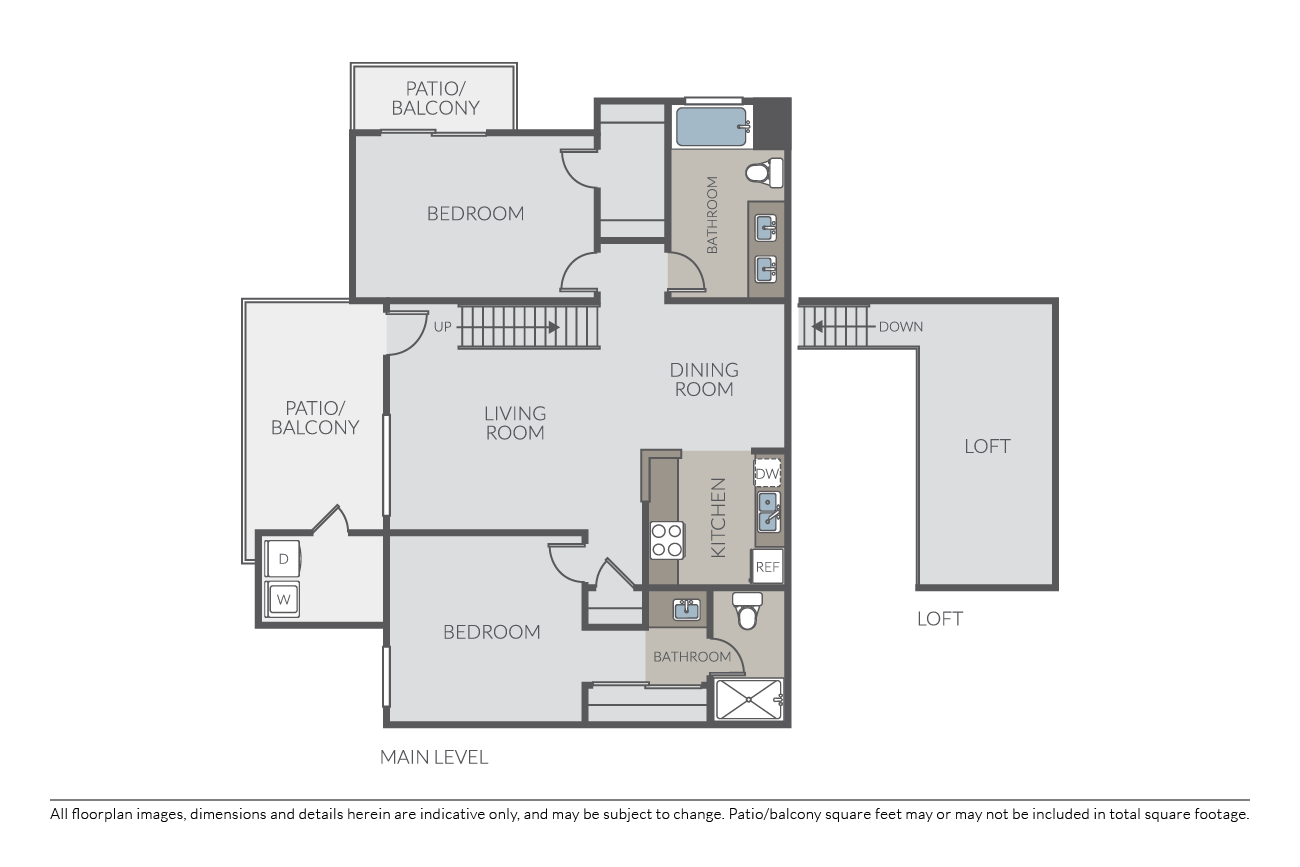 Plan 2D Loft floor plan