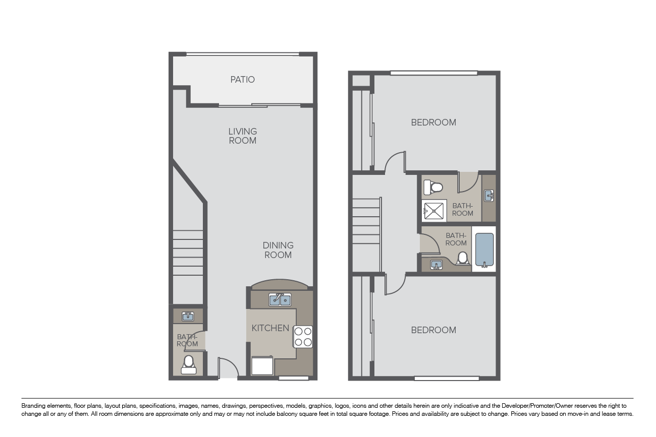 Plan 2C Townhome floor plan