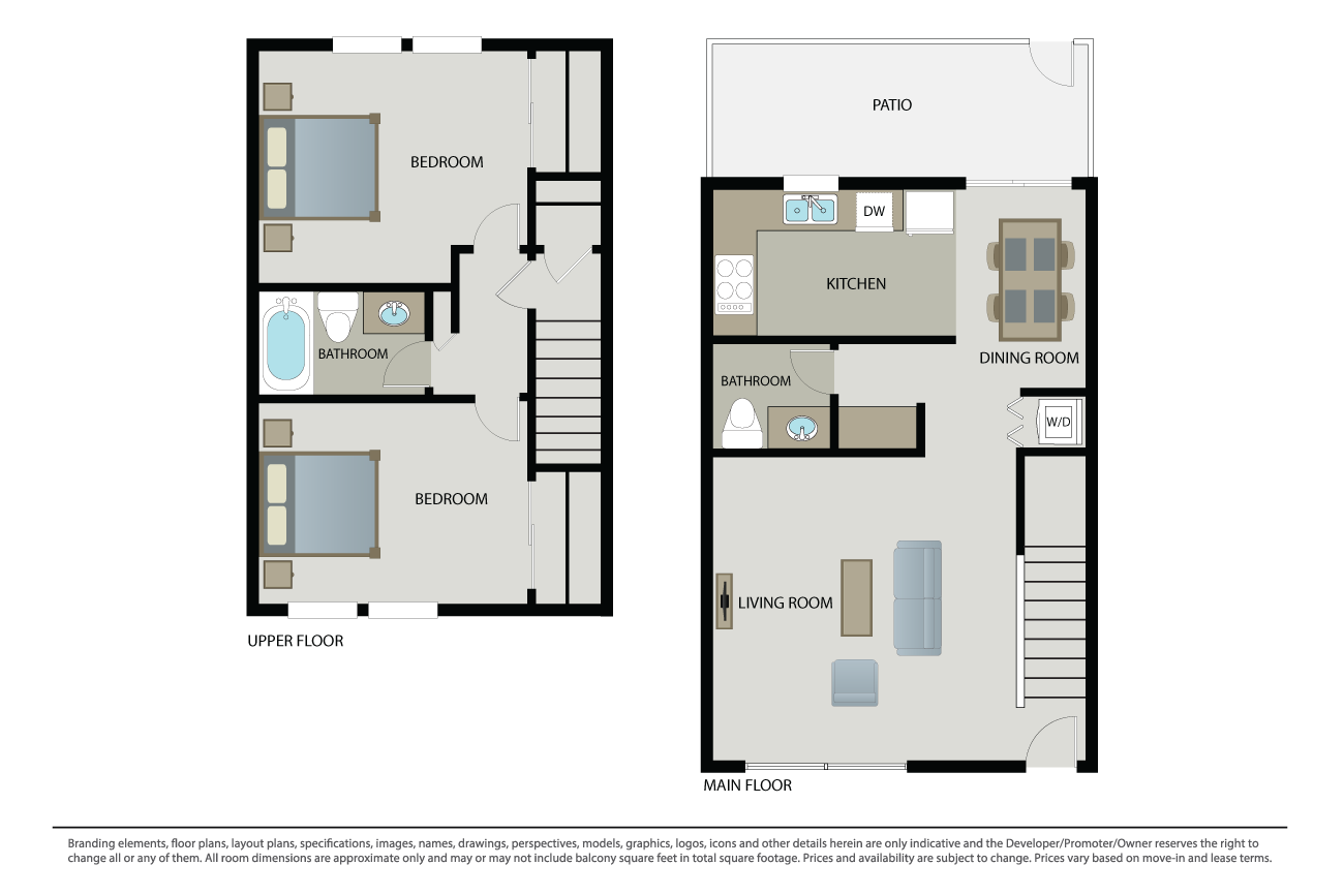 Plan 2C Townhome floor plan