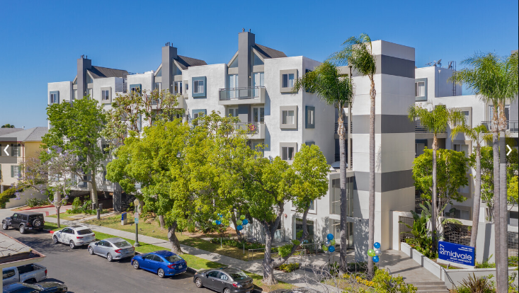 Building Exterior at Midvale Apartments, California