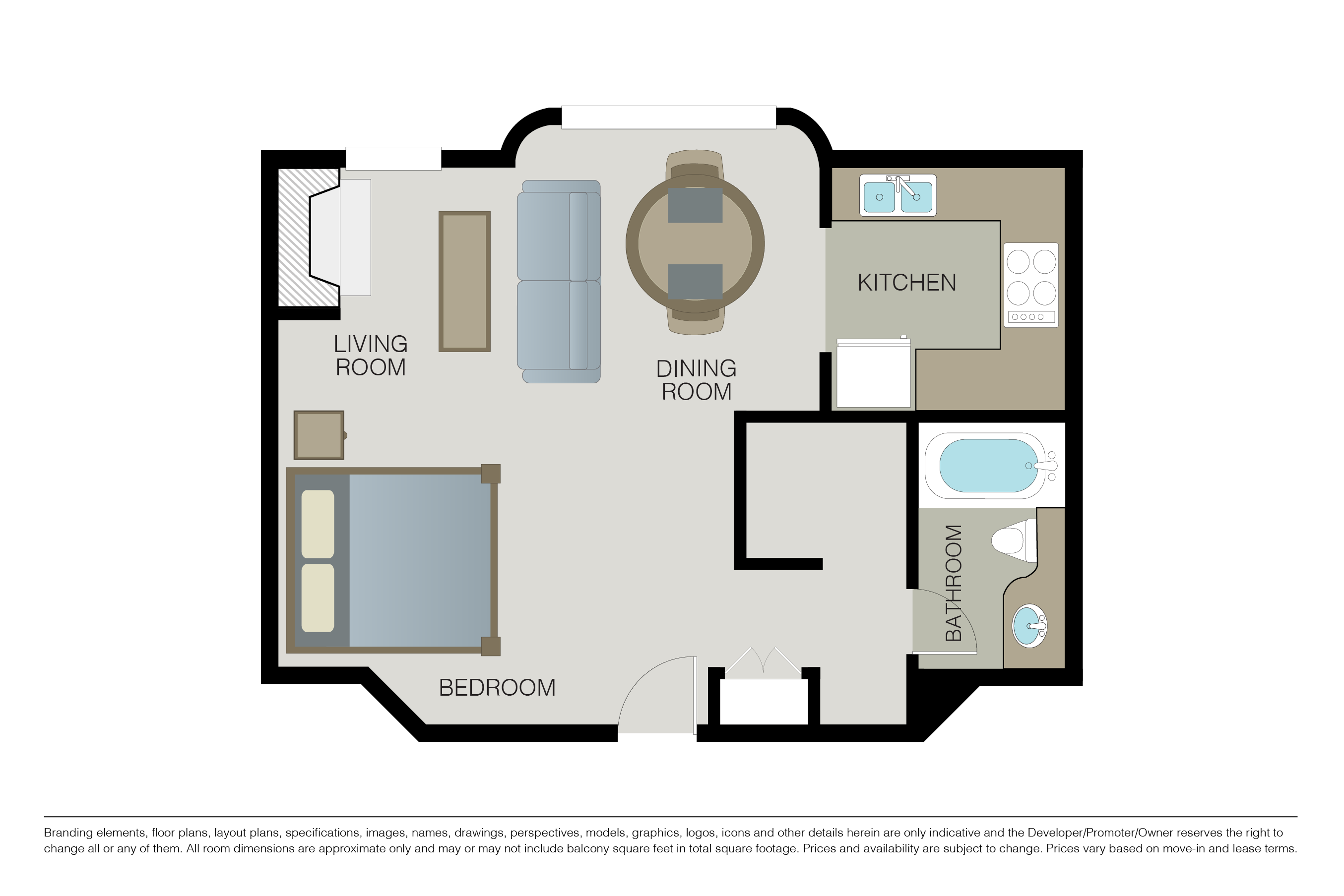Studio floor plan image