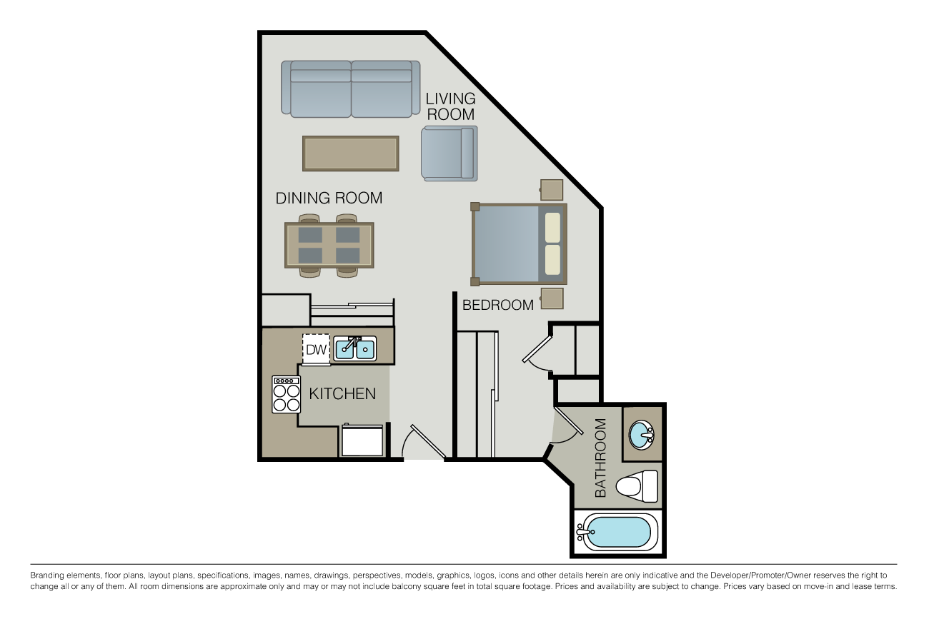 Studio E floor plan image