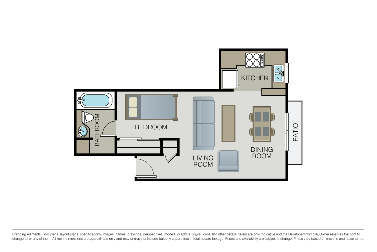 Studio A floor plan image