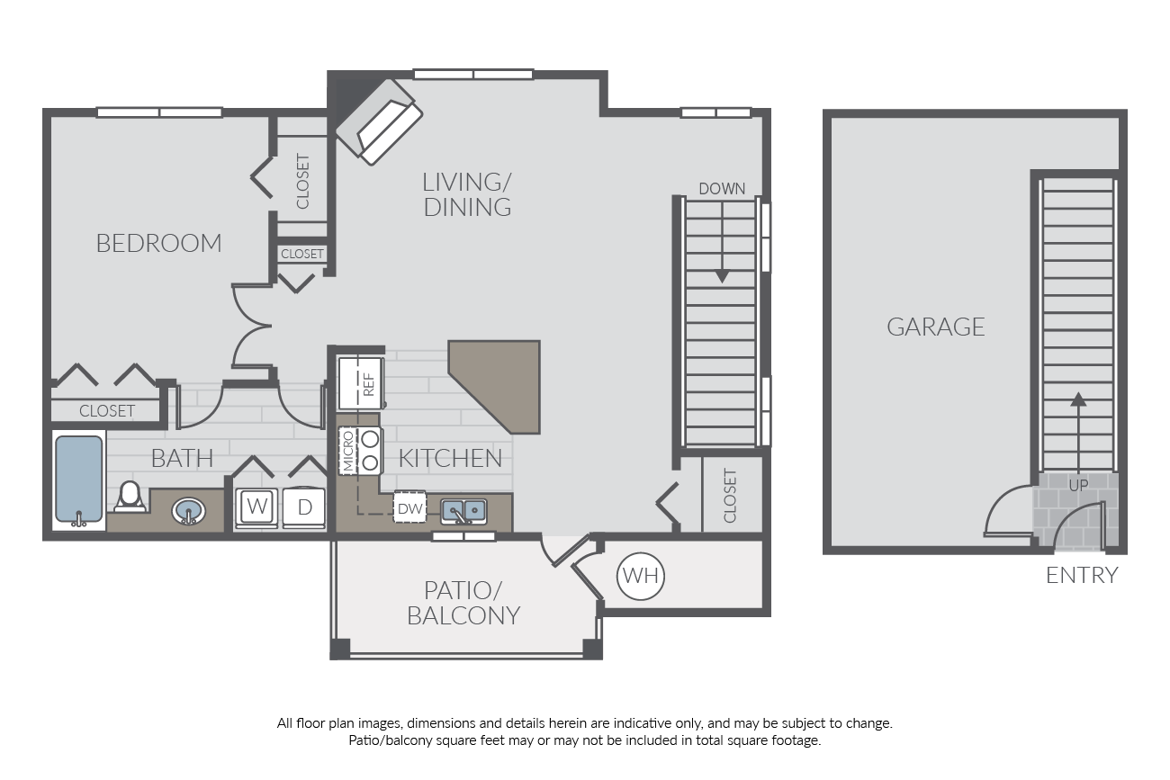 Plan 1D Townhome floor plan