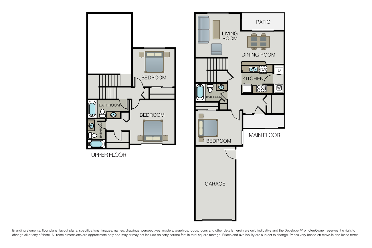 Plan 3A Townhome floor plan