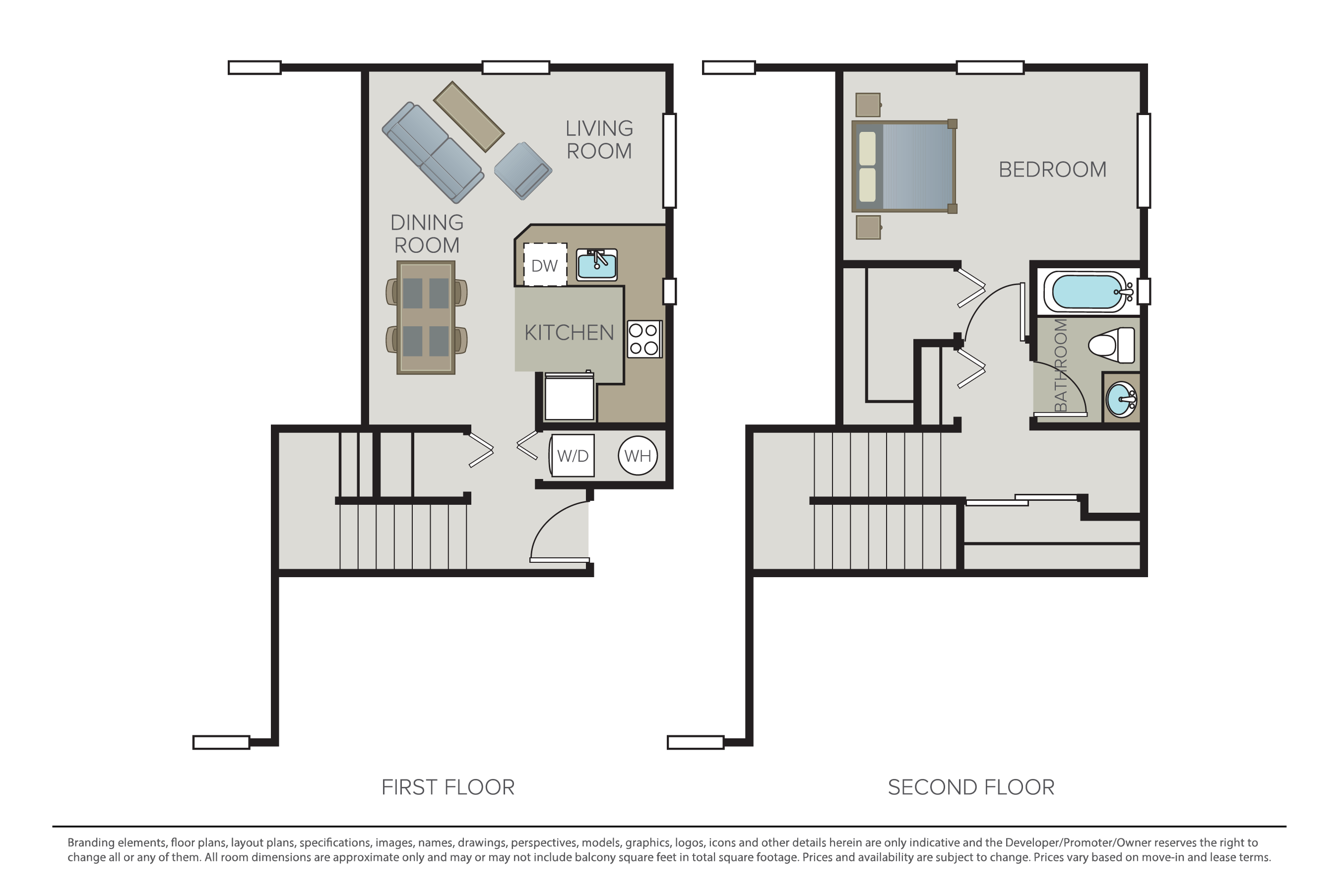 Plan 1D Townhome floor plan