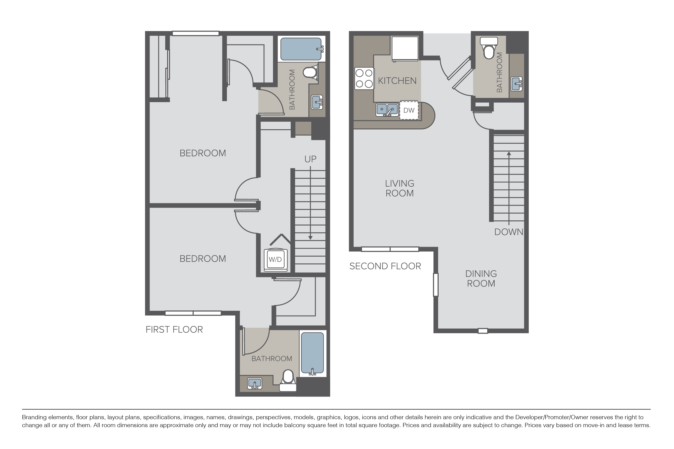 Plan 2E Townhome floor plan