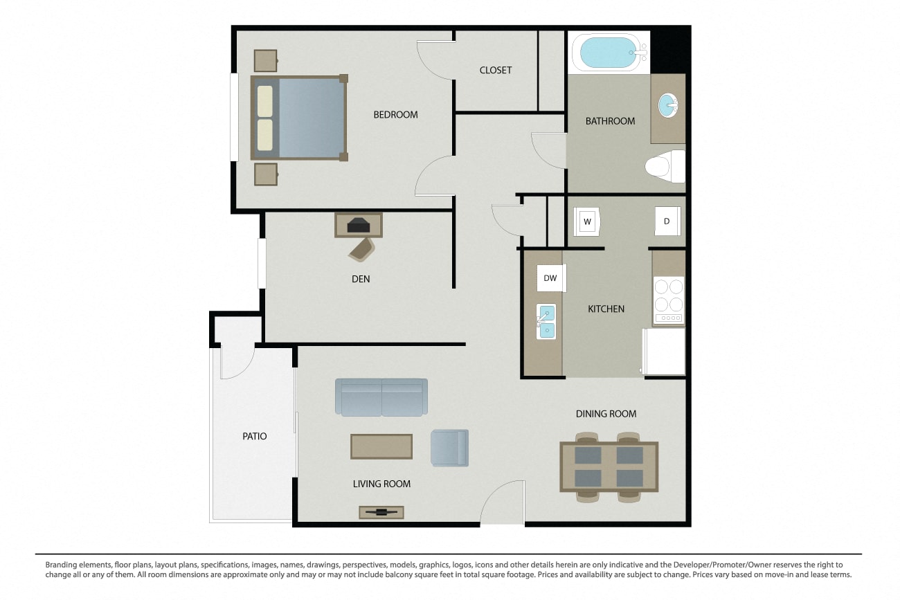 Bella Cielo + Den floor plan