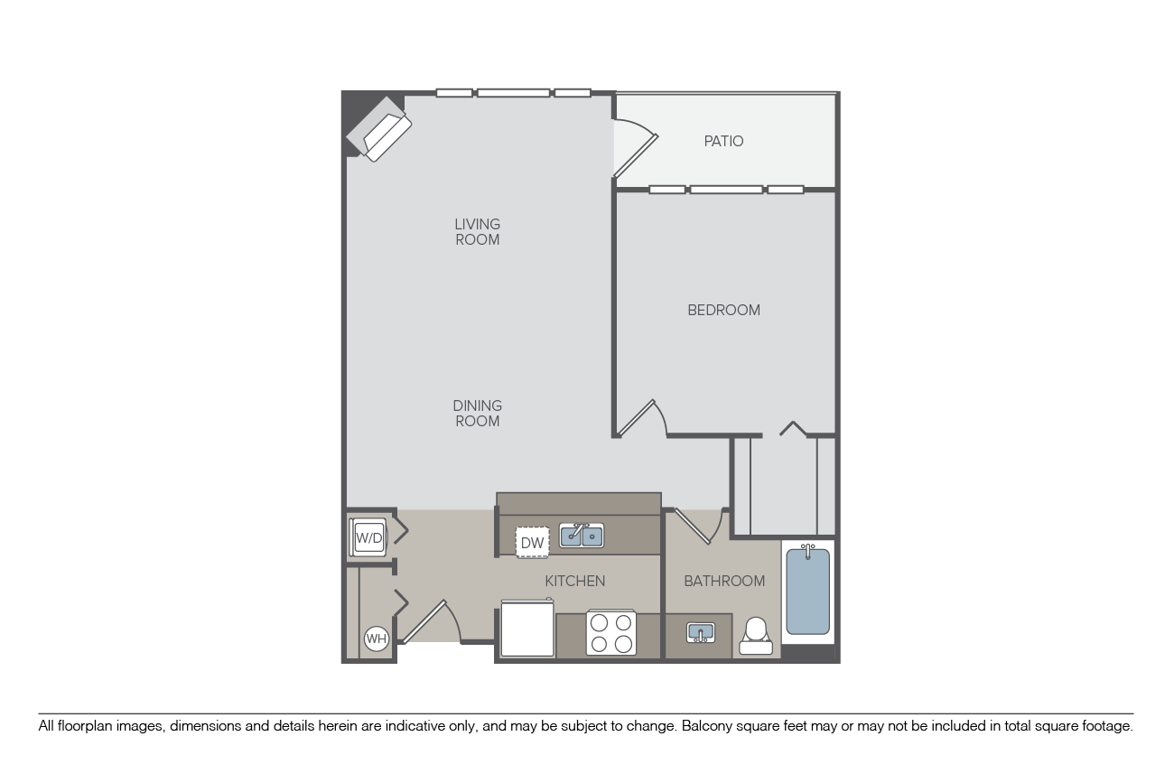 Courtyard Off Main Apartments for Rent in Bellevue, WA, image size:1300x867
