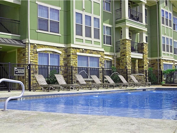 outdoor swimming pool at apartments