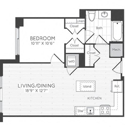 Apartment 0733 floorplan