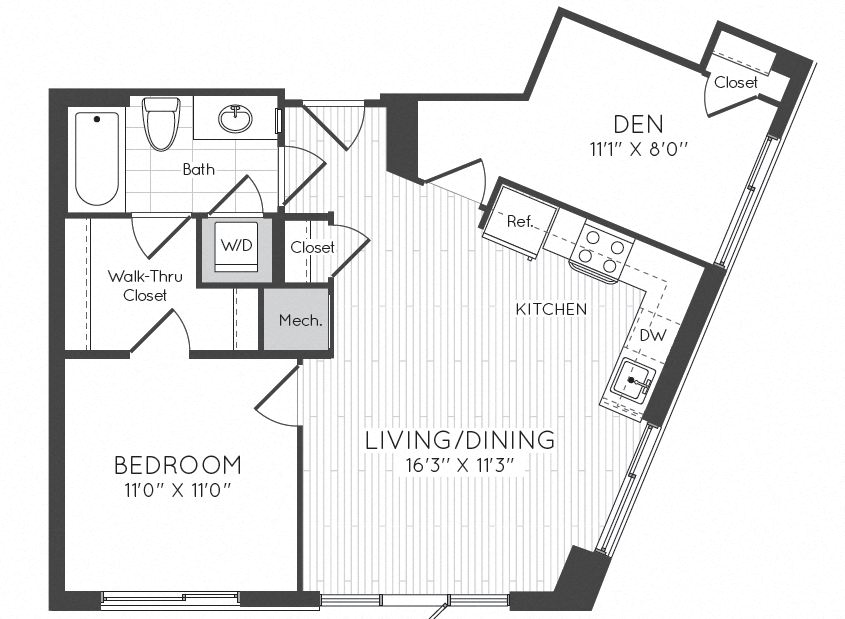 Apartment 1418 floorplan