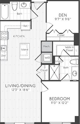 Apartment 0303 floorplan