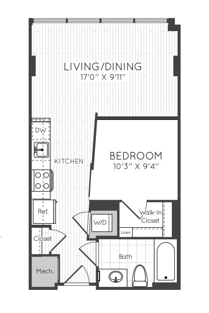 Apartment 1110 floorplan