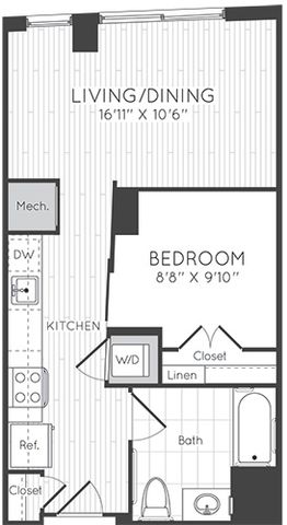 Apartment 1409 floorplan