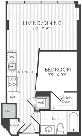 Apartment 1107 floorplan