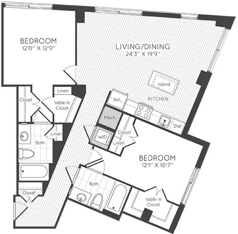 Apartment 0621 floorplan