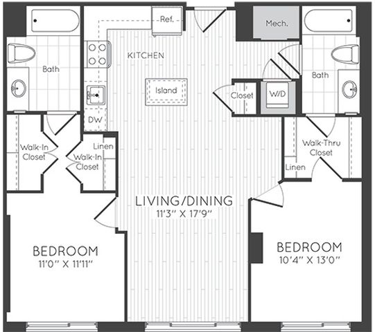 Apartment 0923 floorplan