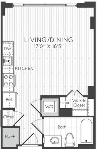 Apartment 0207 floorplan