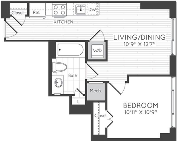 Apartment 0102 floorplan
