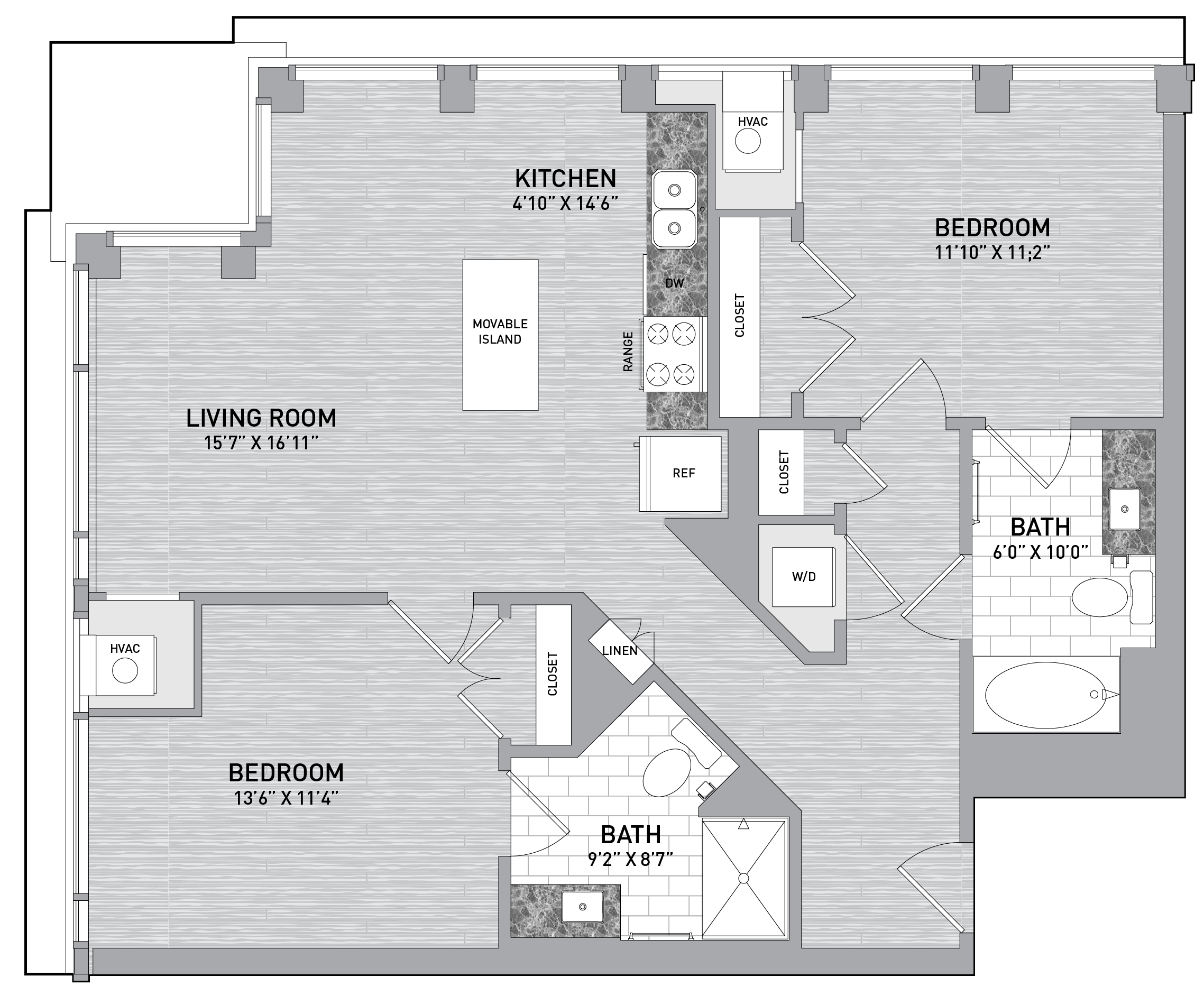 floorplan image of unit id 0734
