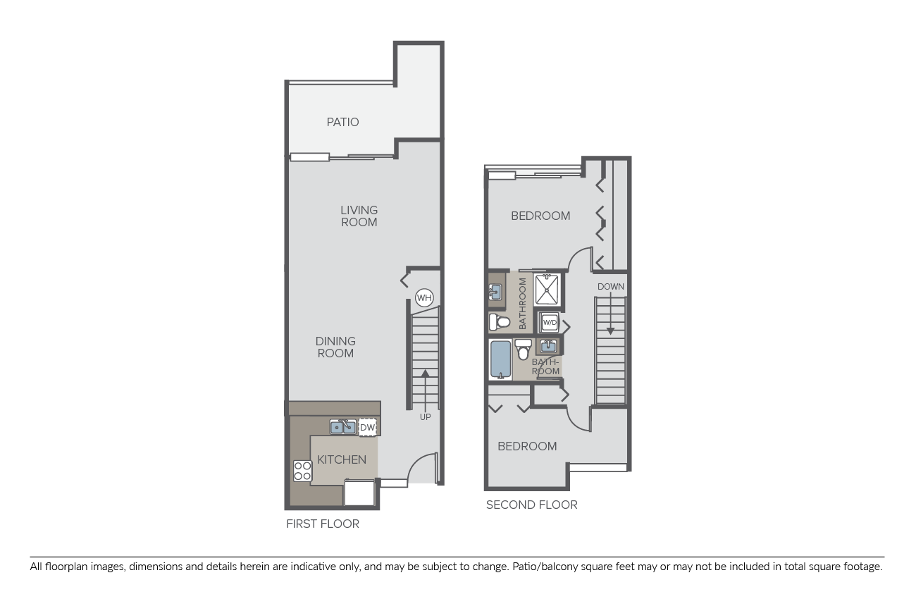 Plan 2B Townhome floor plan
