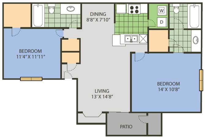 Suite A Floorplan