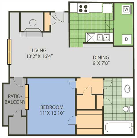 Suite A Floorplan