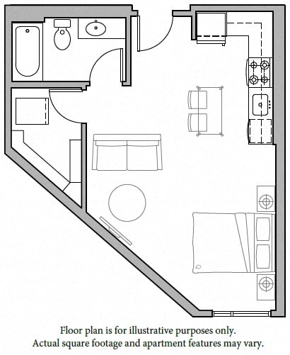 S2 Studio North Floorplan Image