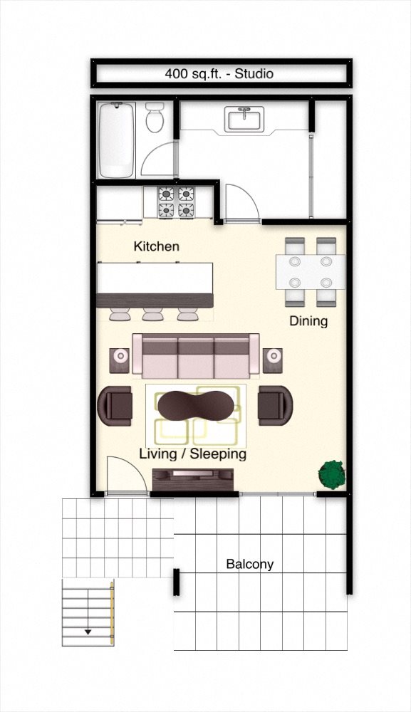 studio apartment floor plans 400 sq ft