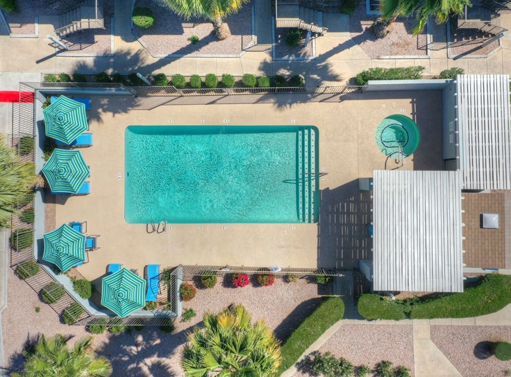 Aerial View of Pool Area