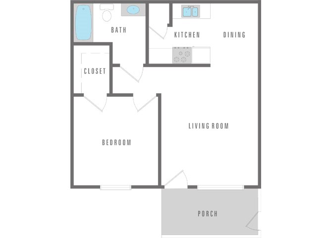 1 bed 1 bath
