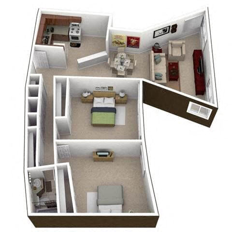 The Harbor Town floor plan