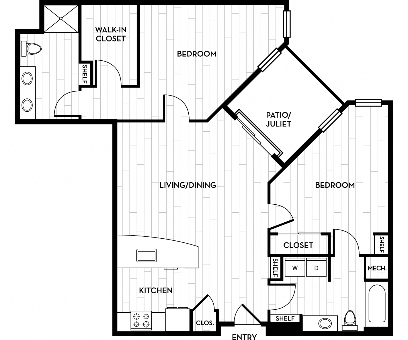 Pine I & II floor plan