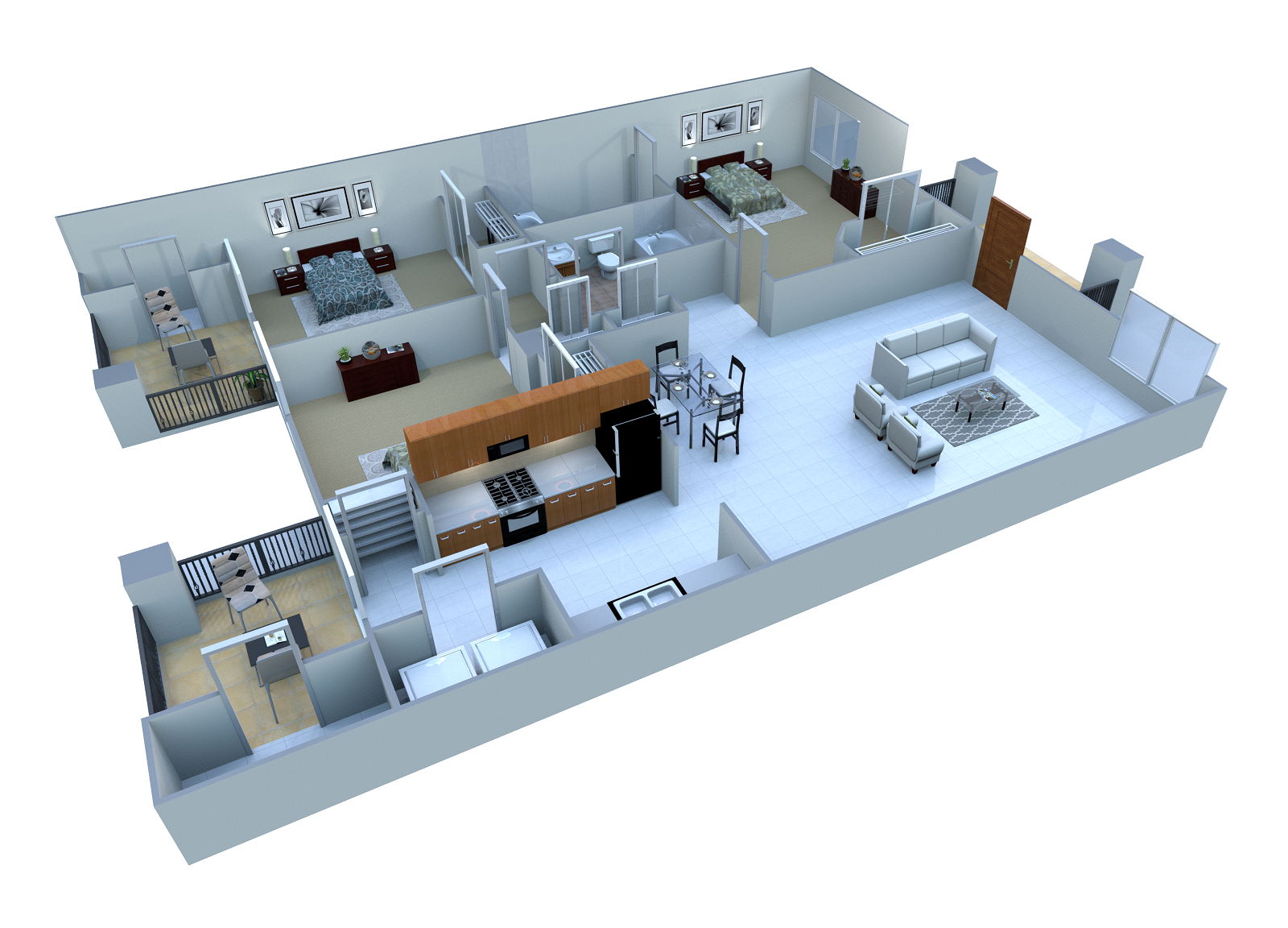 Floor Plans of San Clemente Apartments in Gilbert, AZ