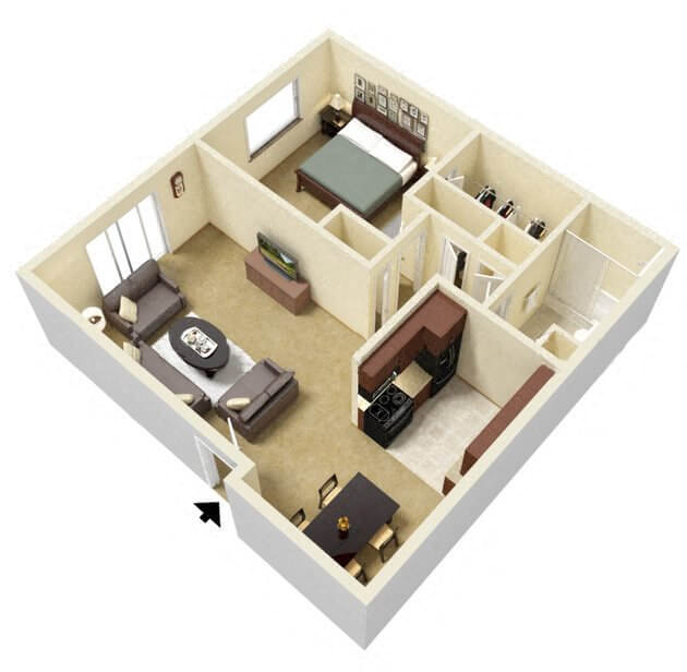 The Olympus floor plan