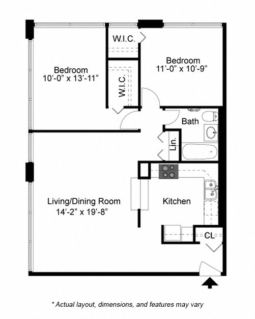 Unit 0409 floor plan