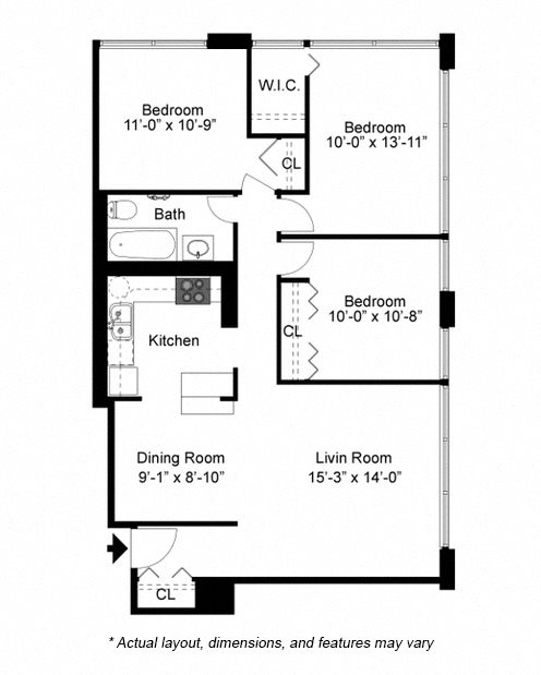 Unit 2610 floor plan