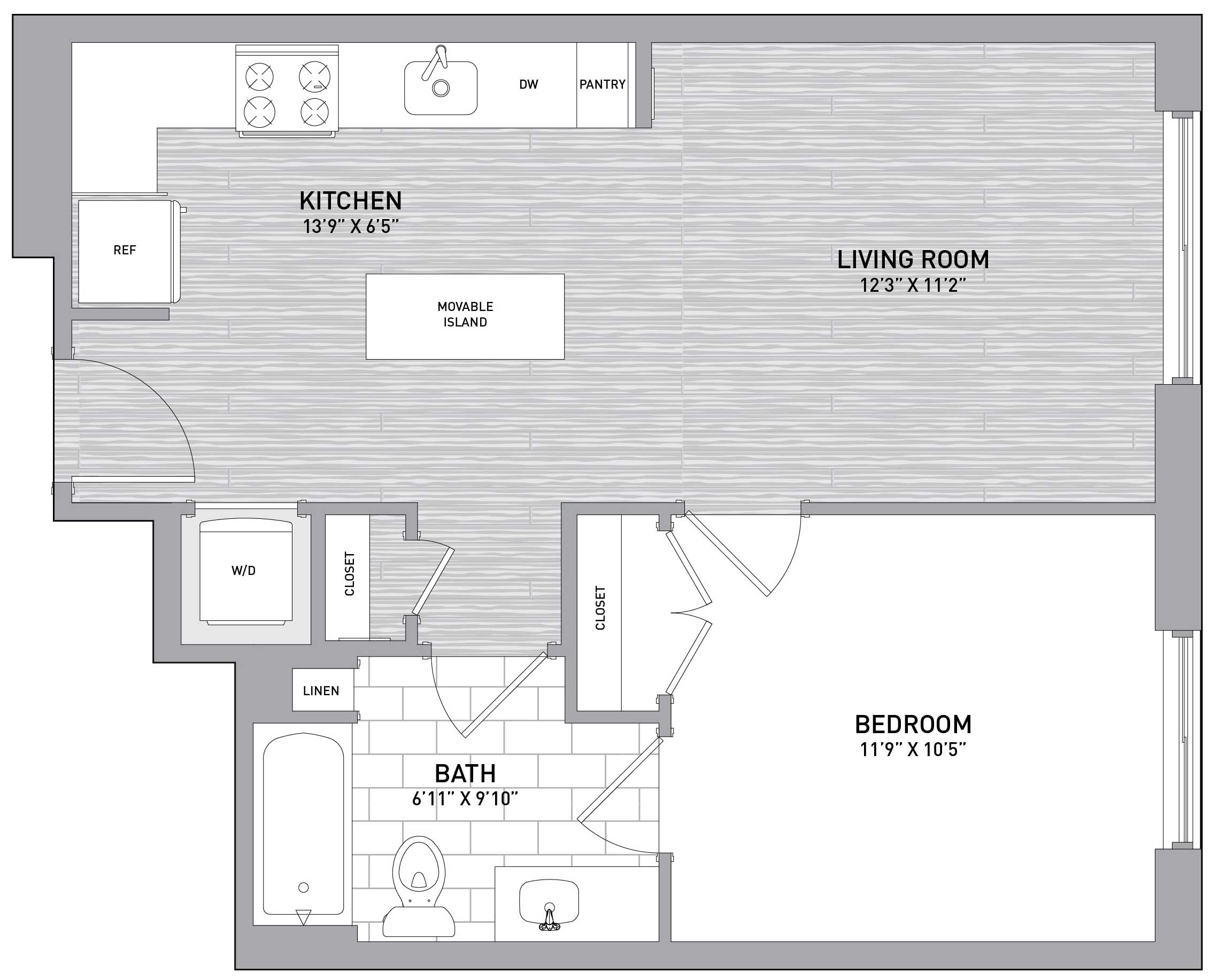 Floor Plan Image of Apartment Apt 151-0112