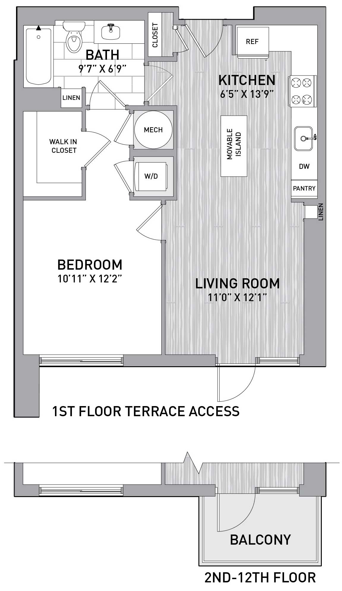 Floor Plan Image of Apartment Apt 151-1008