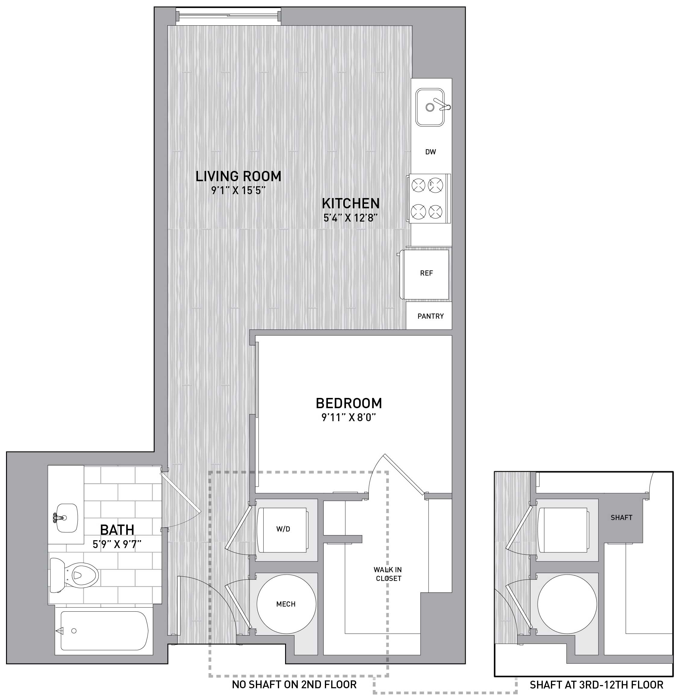 Floor Plan Image of Apartment Apt 151-1216