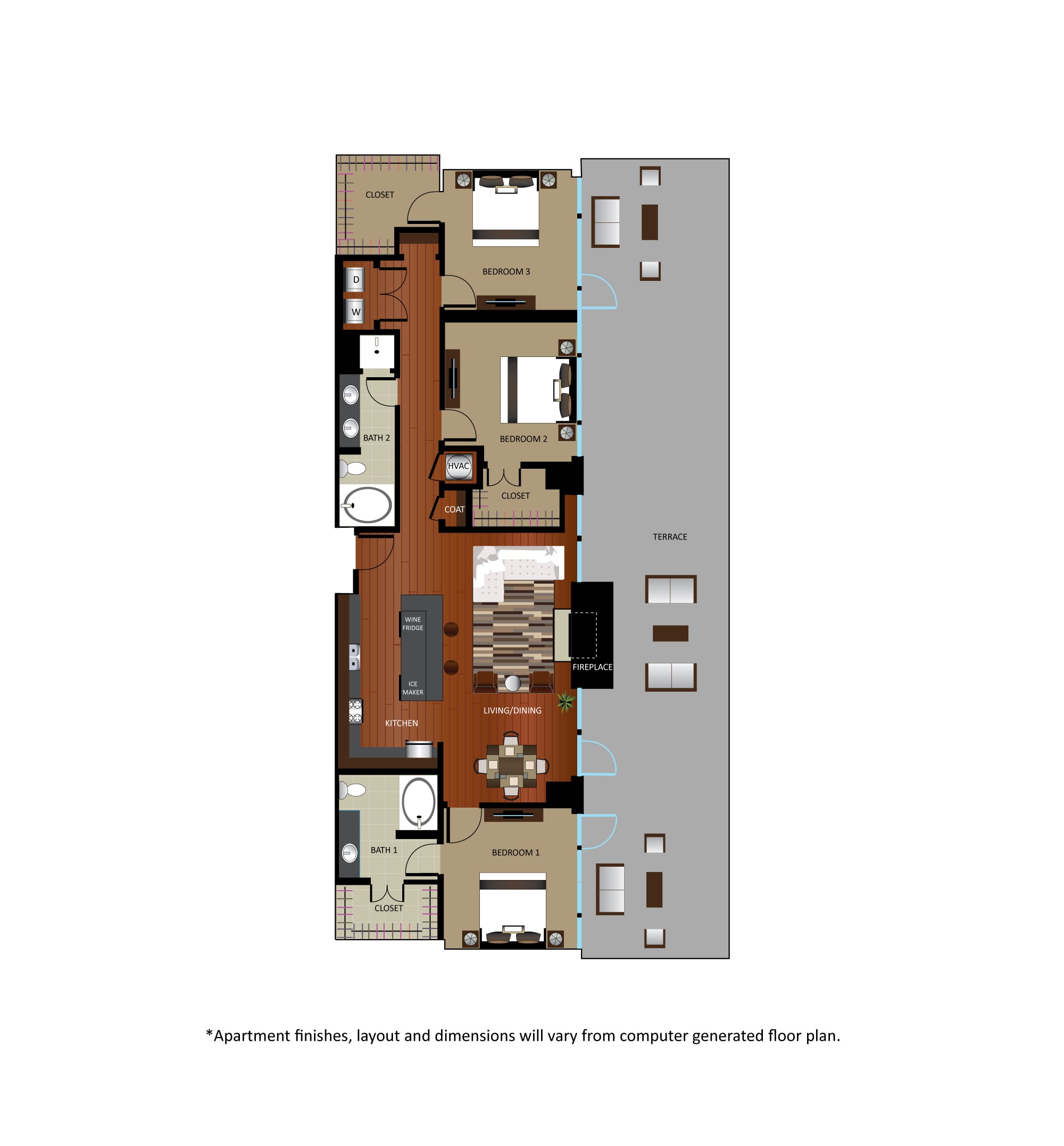 C1 - Renovated floor plan