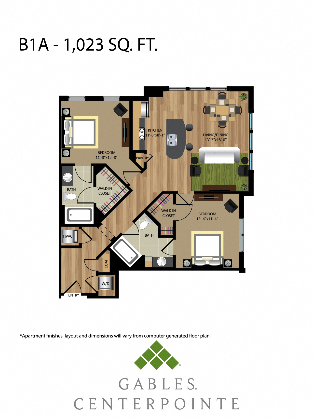 B1A floor plan