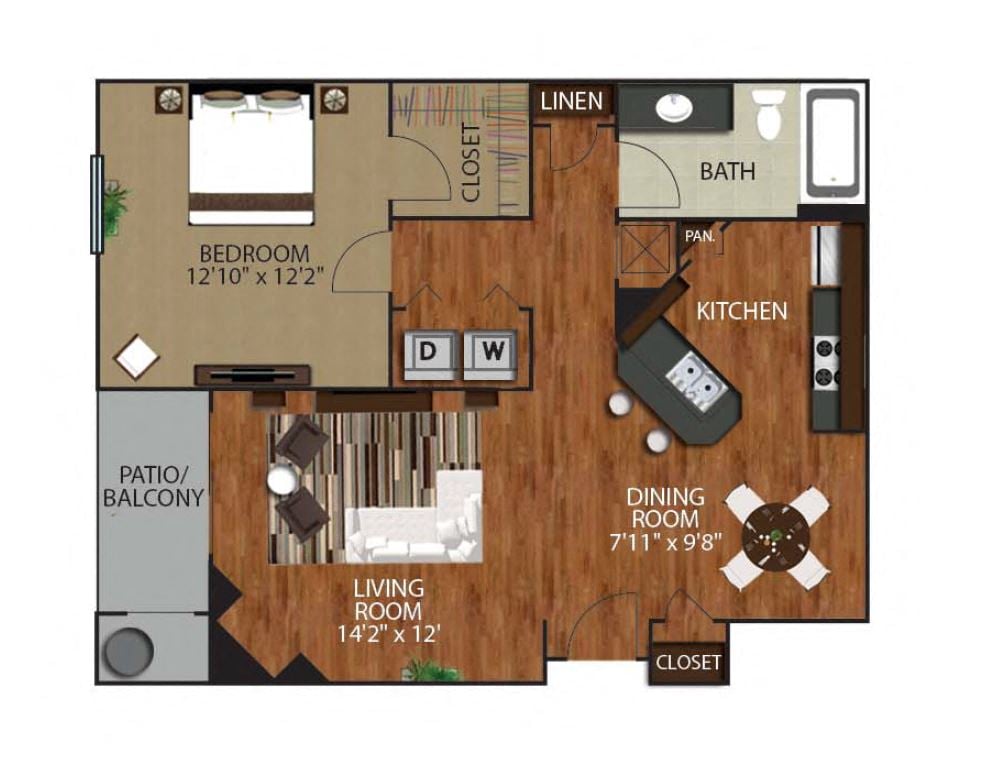 A floor plan
