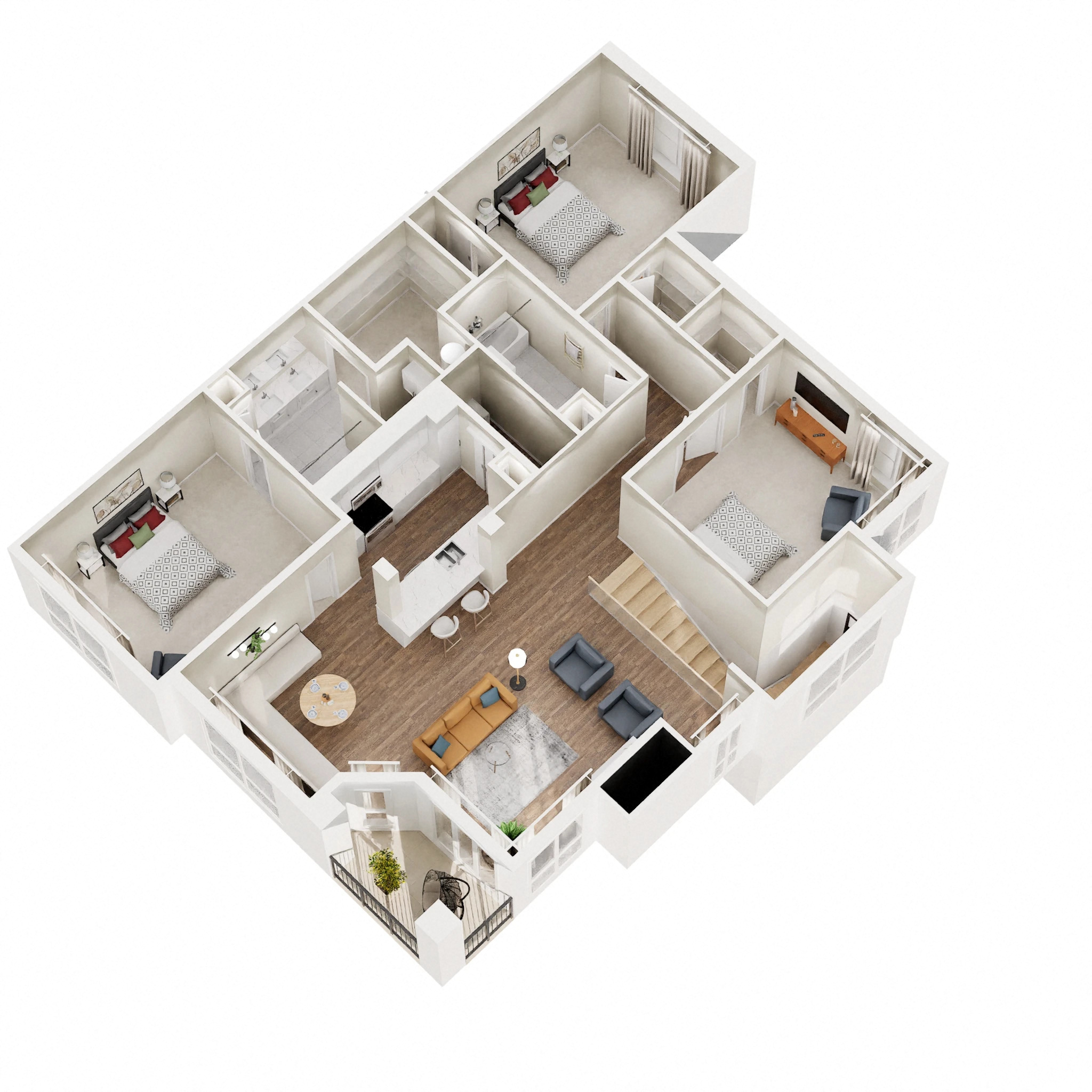 Fe - Renovated floor plan