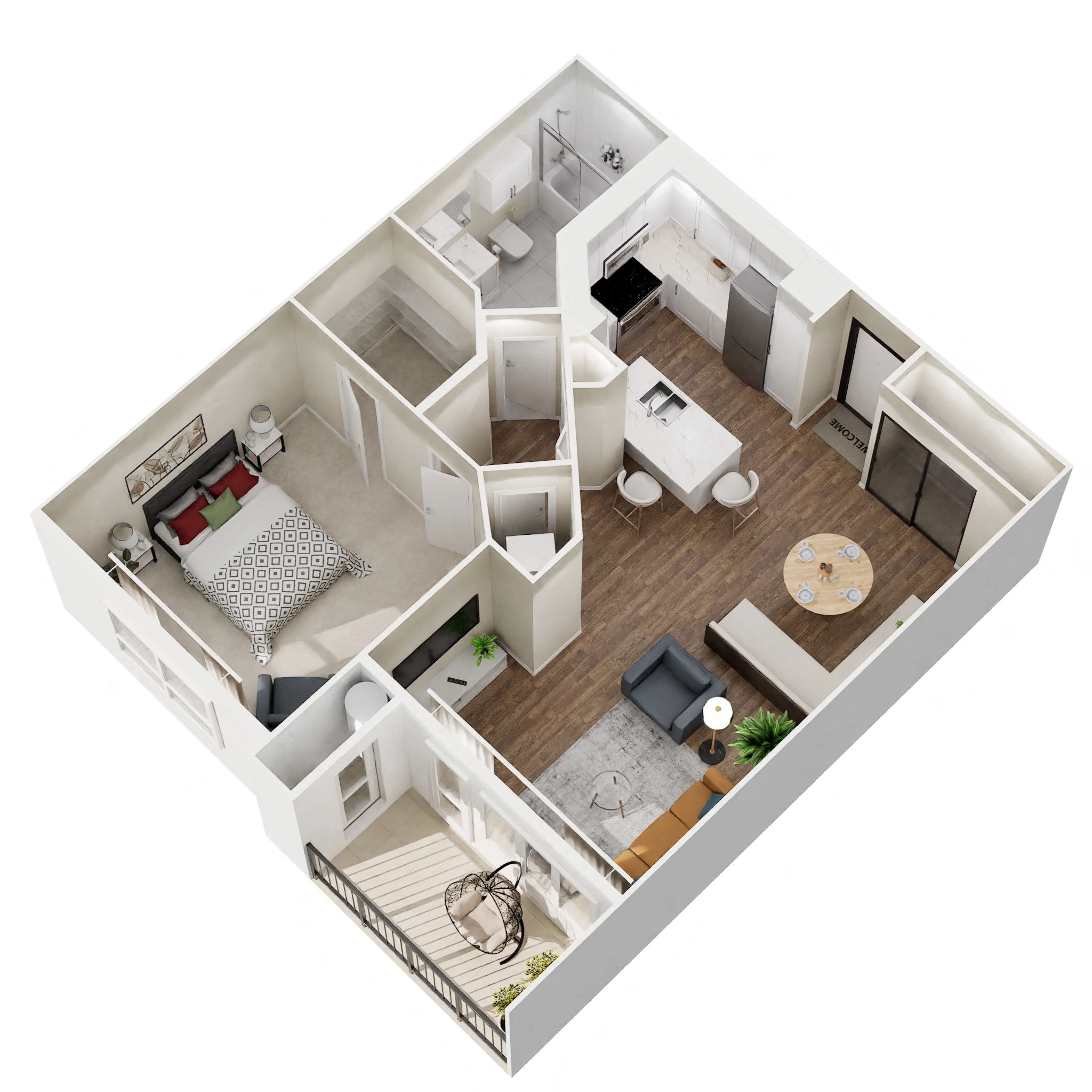B - Renovated floor plan