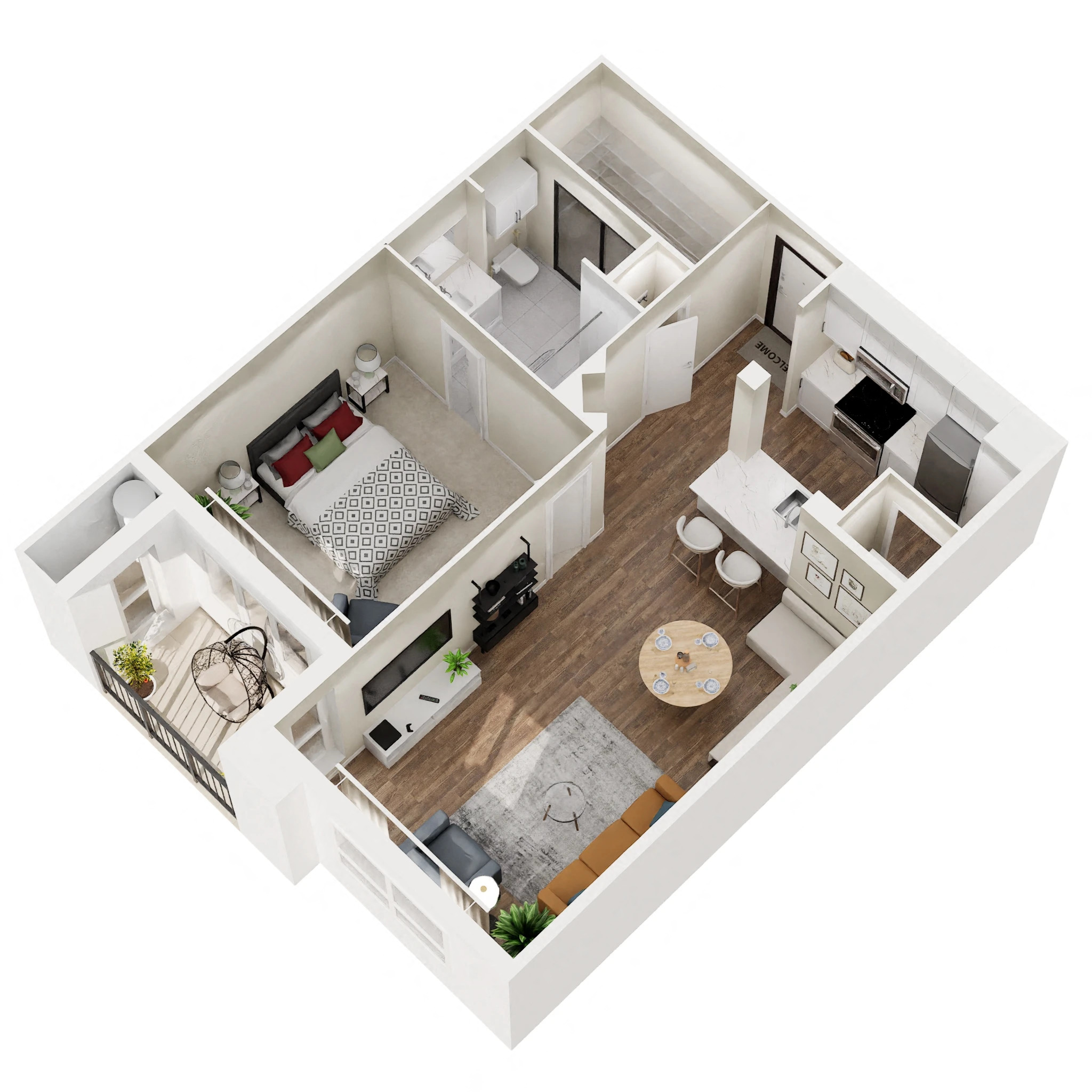 A - Renovated floor plan